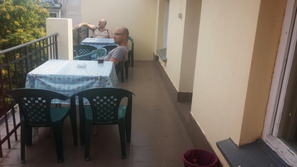 Balkón nebo terasa v ubytování Hostel Center Plovdiv