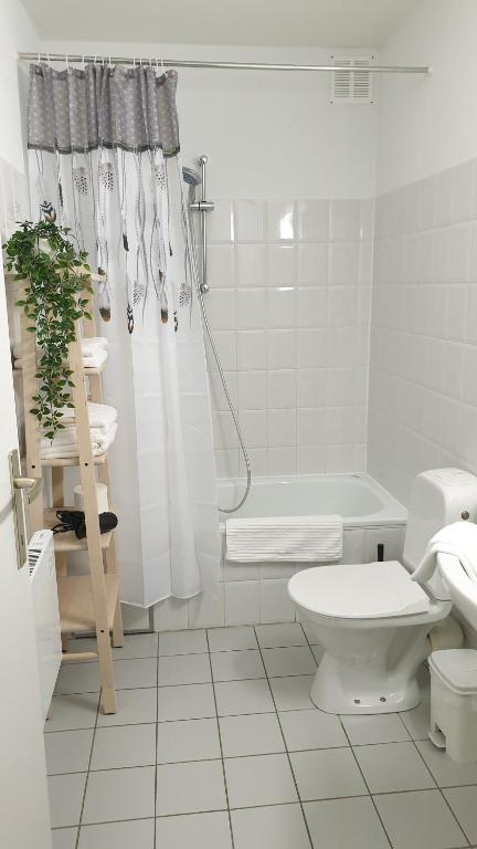 Koupelna v ubytování Vakantie appartement BePinay15
