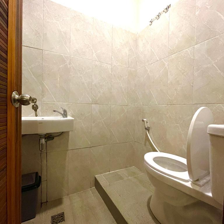 Koupelna v ubytování Bagas Luxury Camp Telaga Menjer