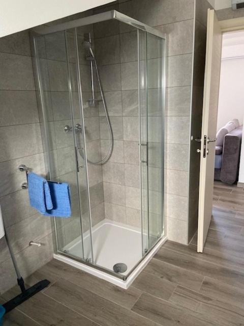 Koupelna v ubytování Apartment in Punat with sea view, terrace, air conditioning, WiFi 4534-4