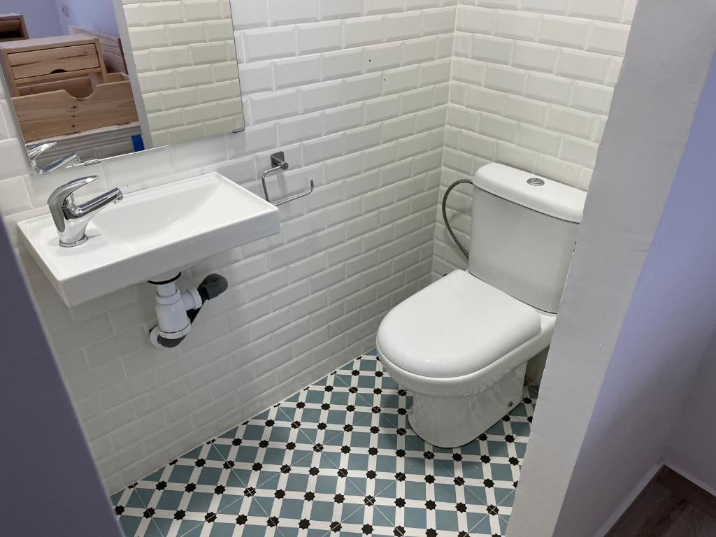 Koupelna v ubytování Alzira bonita Apartamento B con patio, la Casella