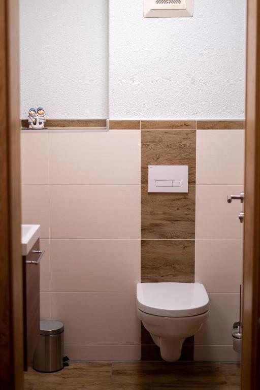 Koupelna v ubytování Nigglerhof
