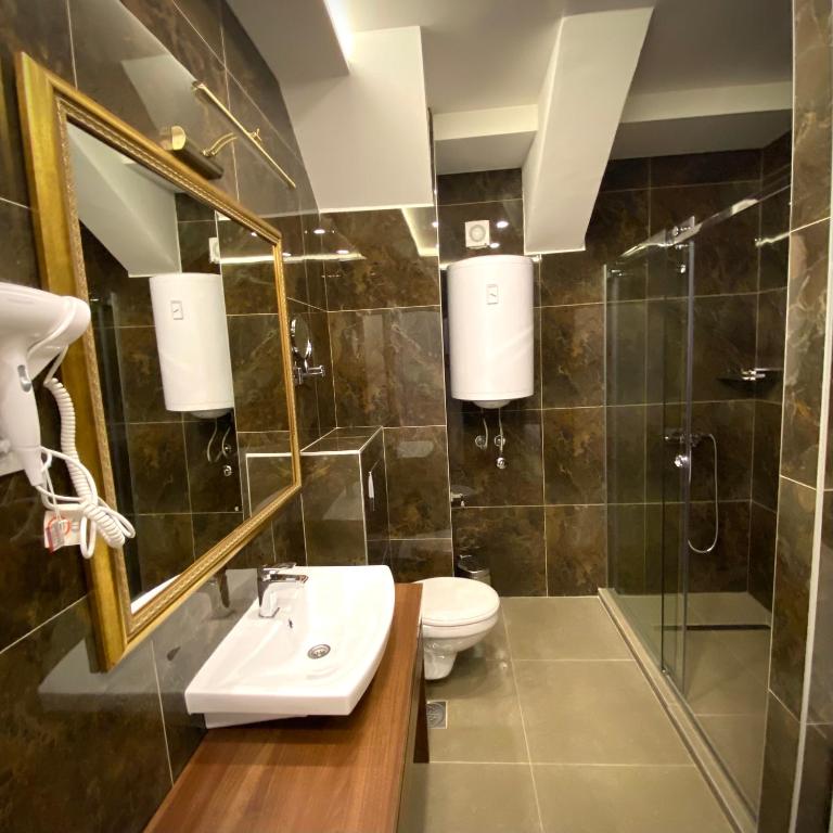 Koupelna v ubytování Luxury Rooms Skadarlija