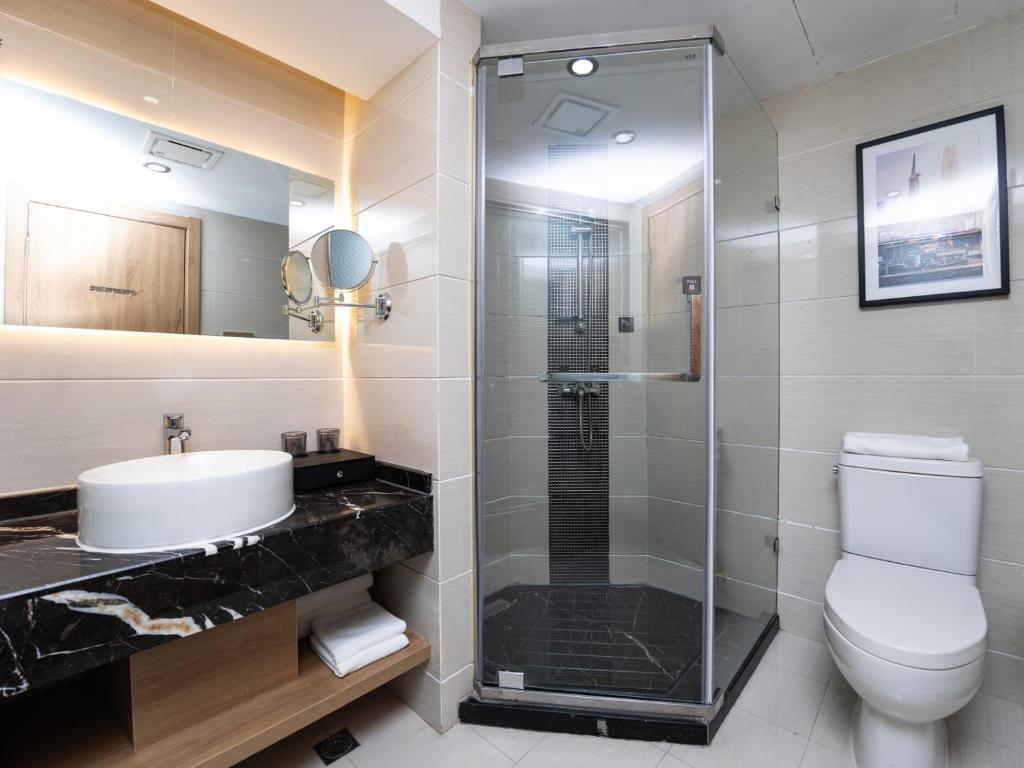 Koupelna v ubytování Country Inn&Suites by Radisson, Shanghai PVG