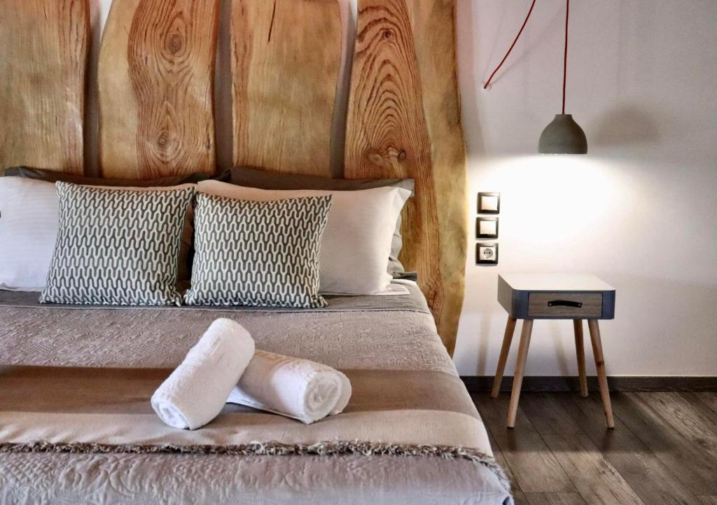 Postel nebo postele na pokoji v ubytování Vabel Skiathos