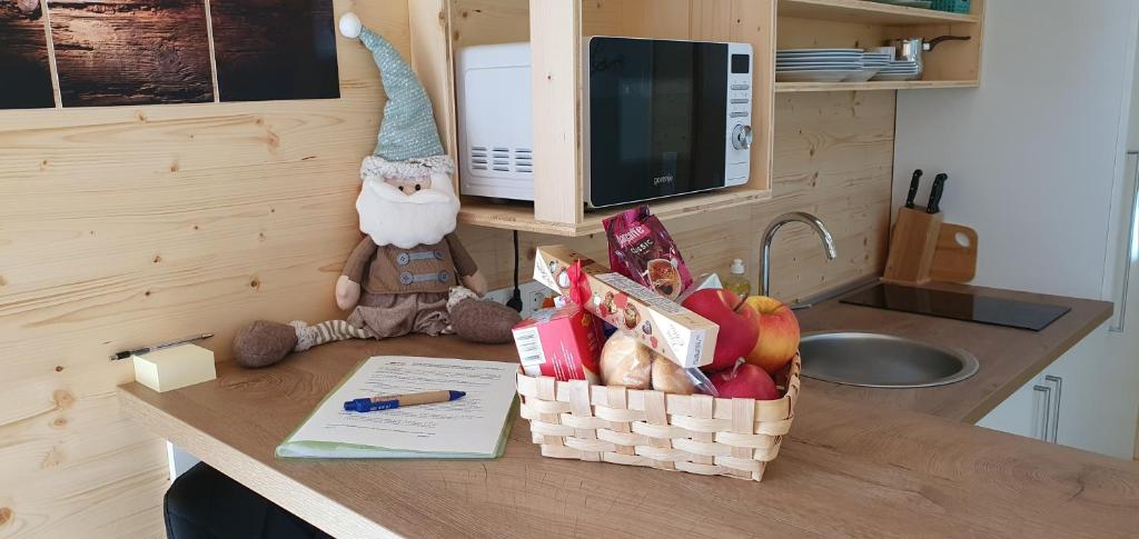 Köök või kööginurk majutusasutuses Apartma, glamping Na koncu vasi