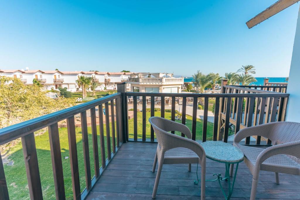 Balkón nebo terasa v ubytování Ganet Sinai Resort