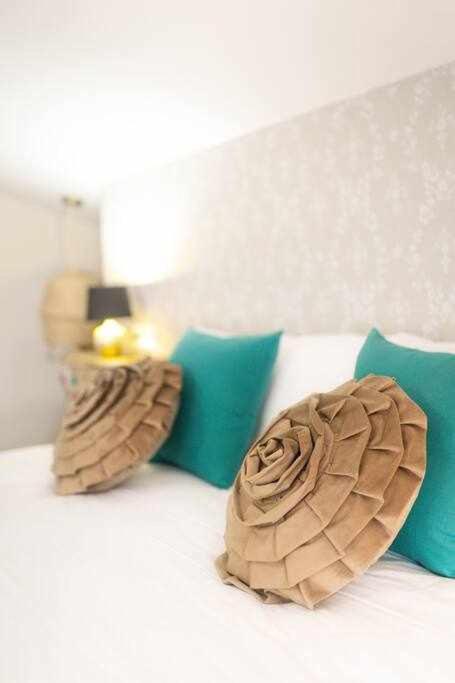 Posteľ alebo postele v izbe v ubytovaní La Favorita preciosa villa con piscina privada