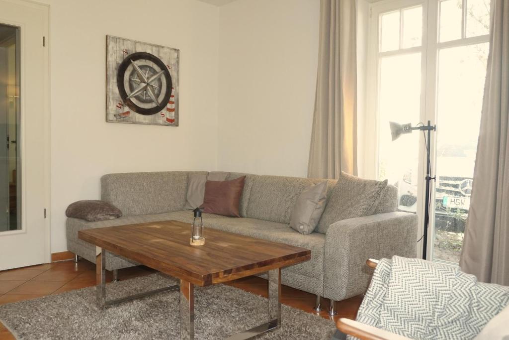 Χώρος καθιστικού στο Villa Seepferdchen Wohnung 01