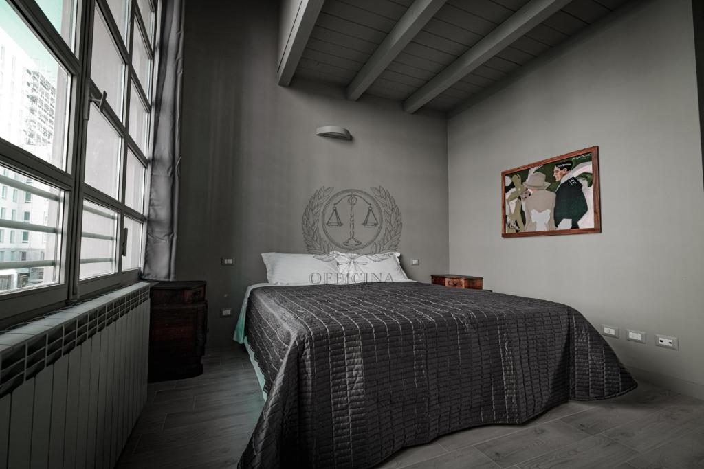 Postelja oz. postelje v sobi nastanitve Officina Suites - Apartment , Navigli, Bocconi, Movida, Porta Ticinese