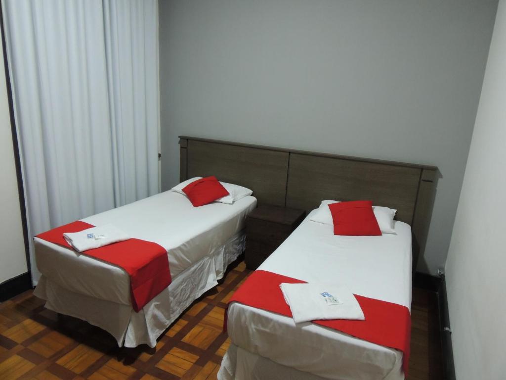 Hotel Gontijo Belo Horizonte - Próximo a Rodoviária e Praça Sete - Habitación Gemela Con Balcón
