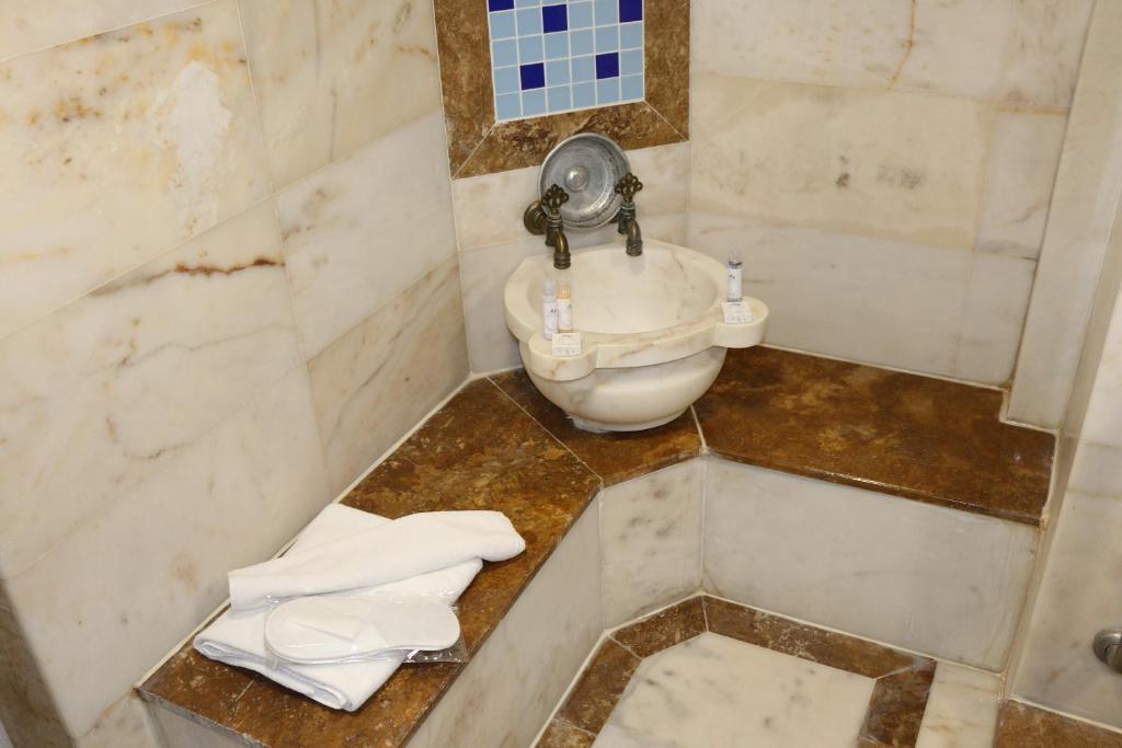 Koupelna v ubytování Aforia Thermal Residences