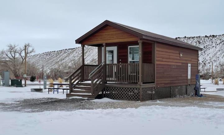 Castle Gate RV Park v zimě