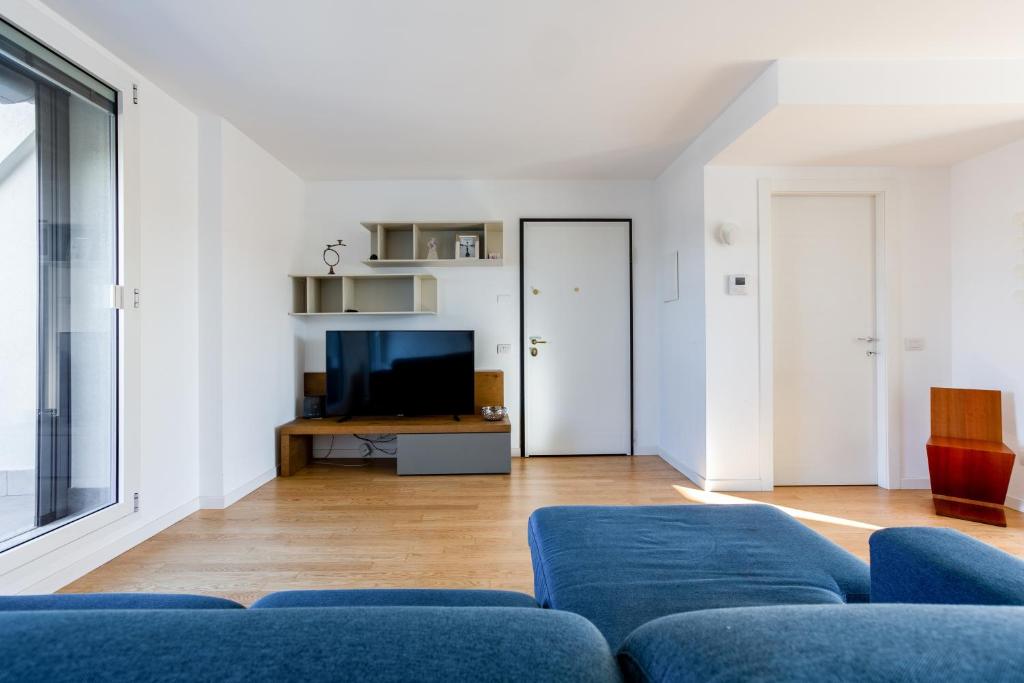Część wypoczynkowa w obiekcie Modern APT with Terrace, WIFI & AC