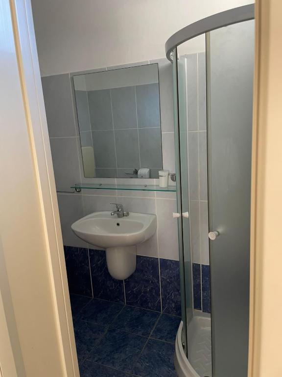 Koupelna v ubytování Hotel Vera