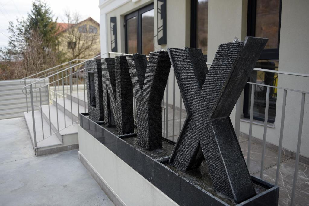 Balkón nebo terasa v ubytování Onyx