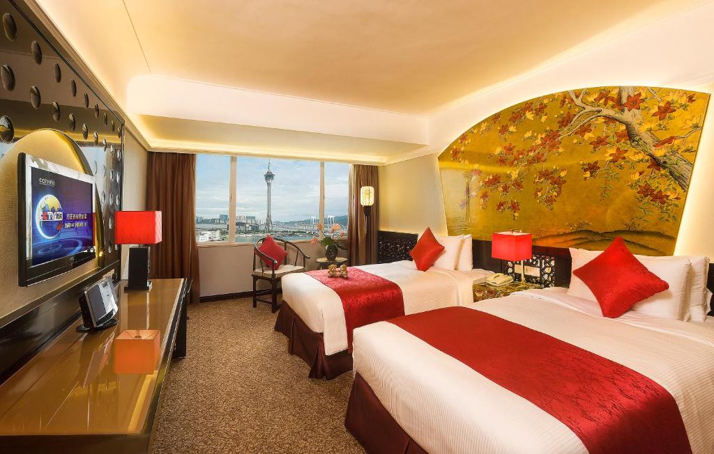 TV a/nebo společenská místnost v ubytování Hotel Riviera Macau