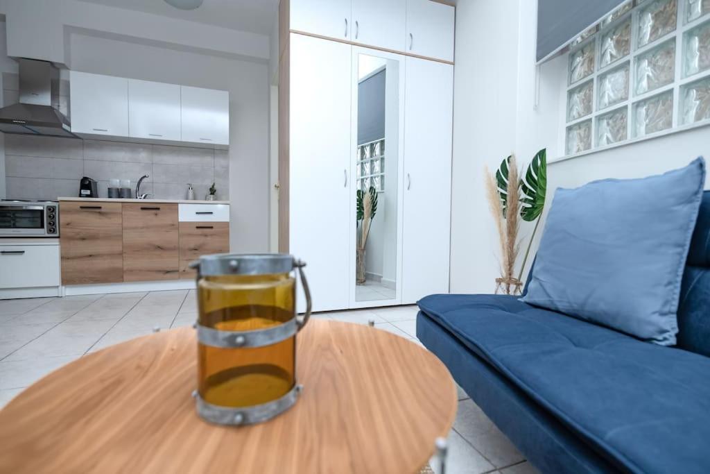 Kuchyňa alebo kuchynka v ubytovaní Larissa city center apartment