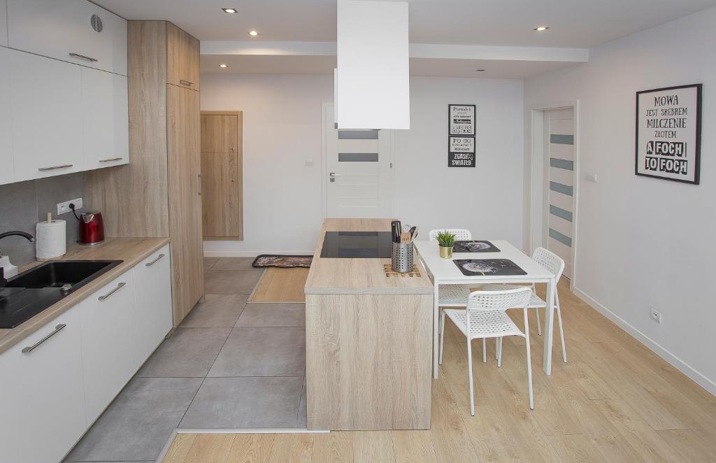 Kuchyň nebo kuchyňský kout v ubytování Urban Jungle Apartment in the city center