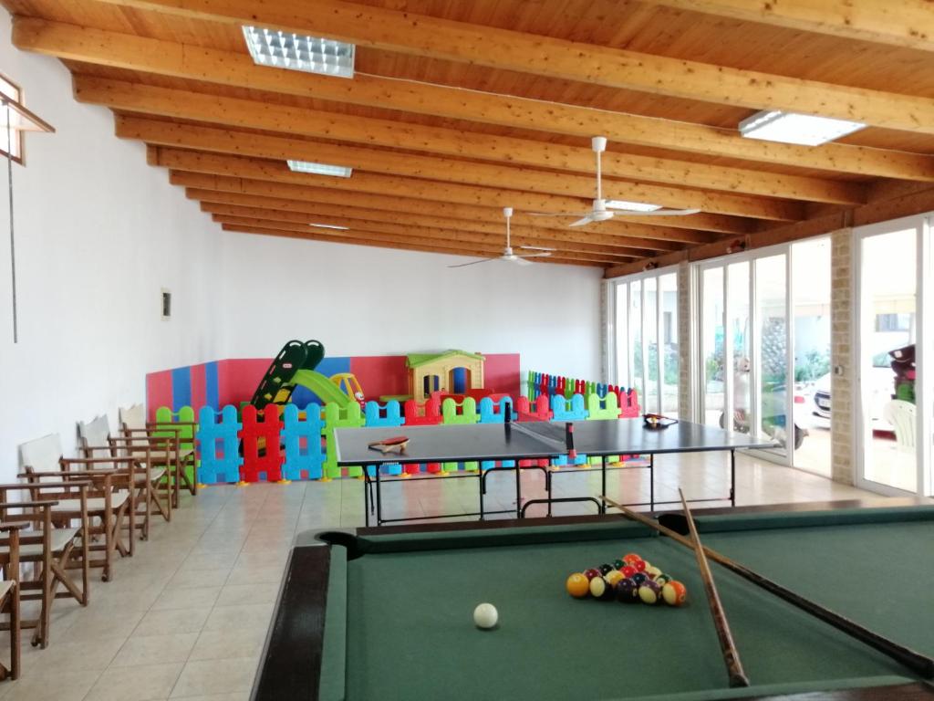 Biliár nebo kulečník v ubytování Spiros-Soula Thematic Suites