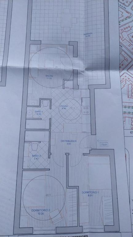The floor plan of patio soleado DOS BAÑOS