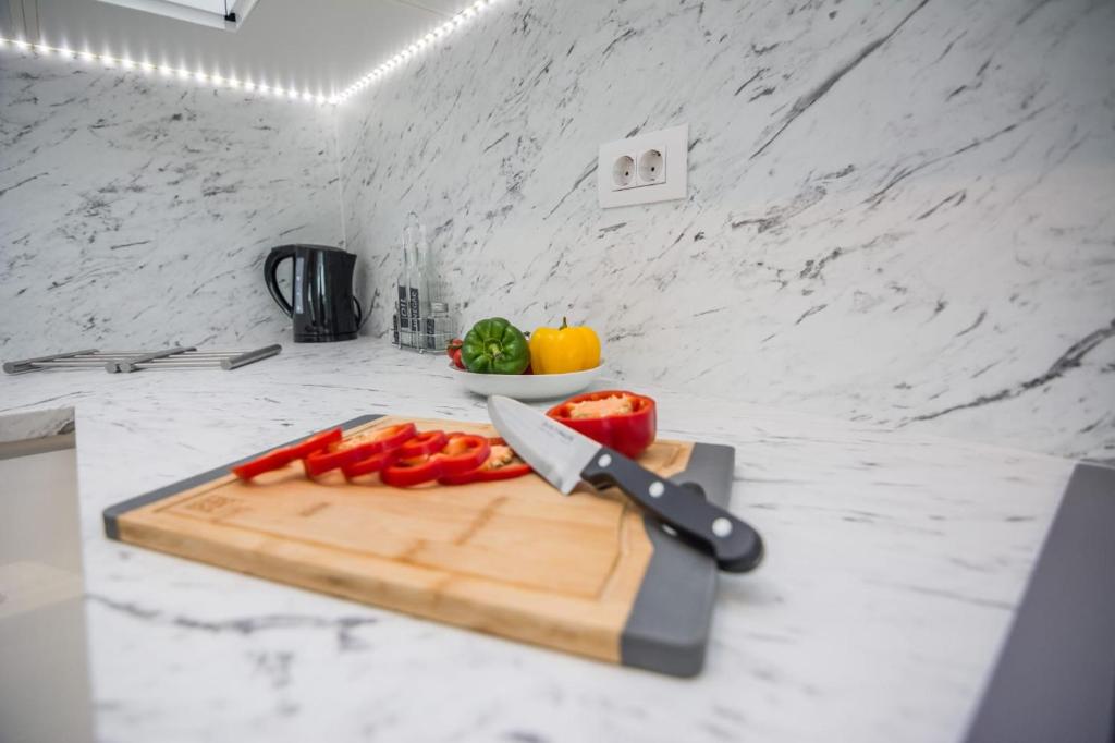Kuchyňa alebo kuchynka v ubytovaní Exclusive Apartman AnaMarino