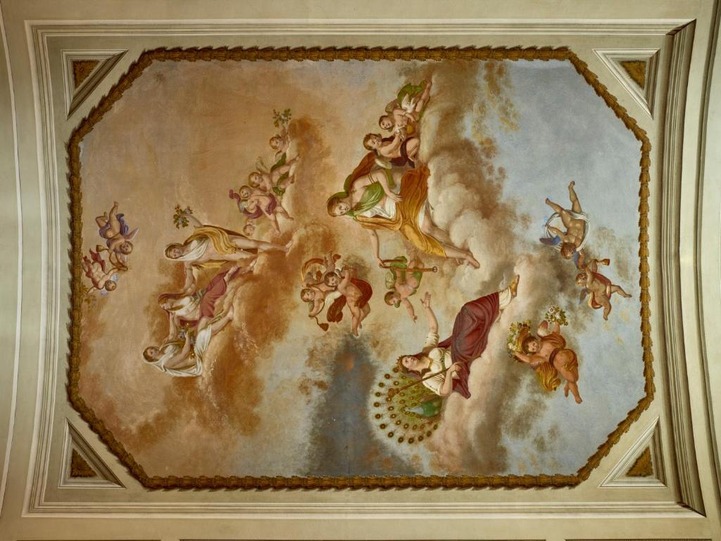 a painting on the ceiling of a room at Bagni Di Pisa Palace & Thermal Spa - The Leading Hotels of the World in San Giuliano Terme
