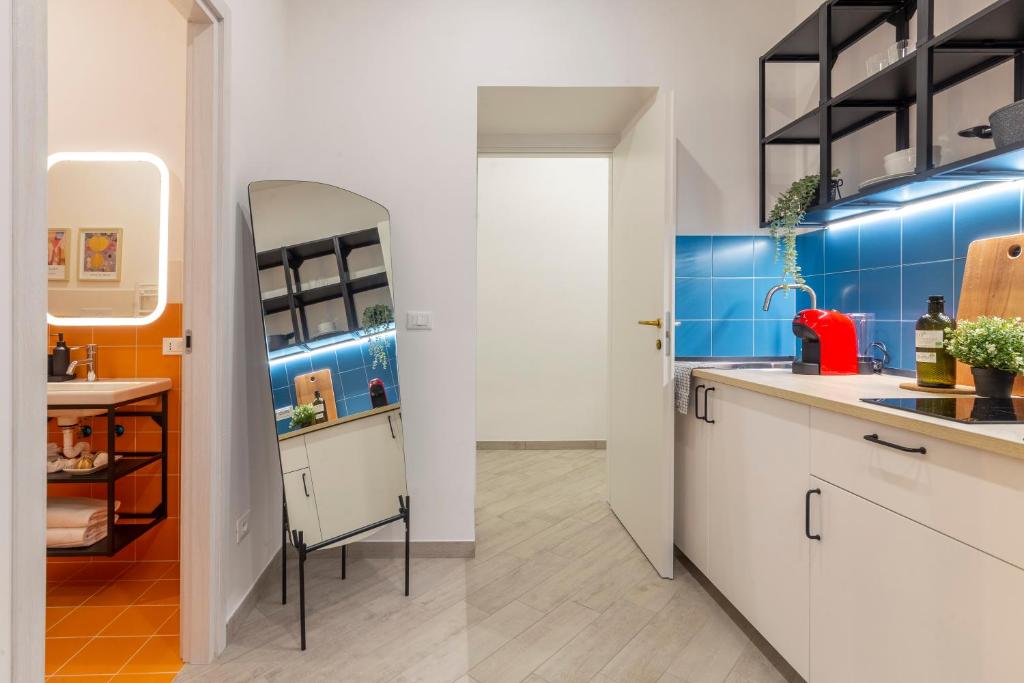 Kuchyňa alebo kuchynka v ubytovaní Cool and stylish city apartment - WiFi