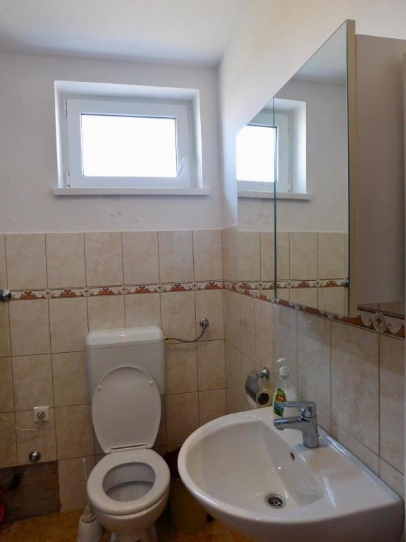 Koupelna v ubytování Csetáj Vendégház