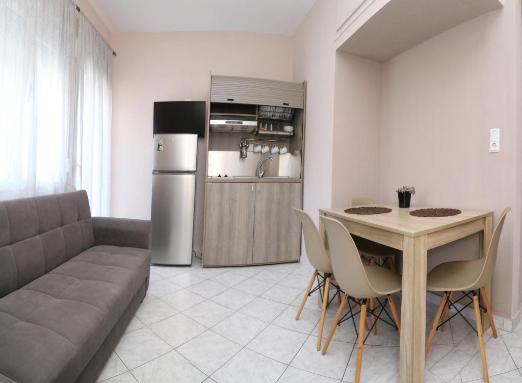 Kuchyň nebo kuchyňský kout v ubytování R&K Suites