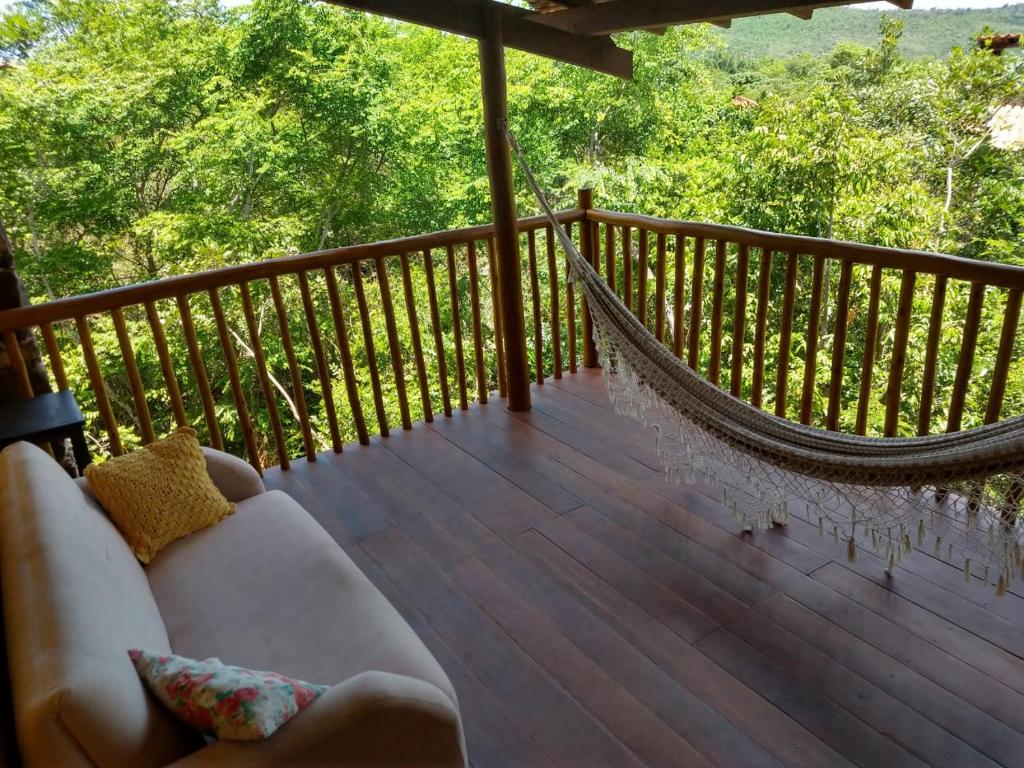 Uma varanda ou terraço em Pousada Alto do Cajueiro