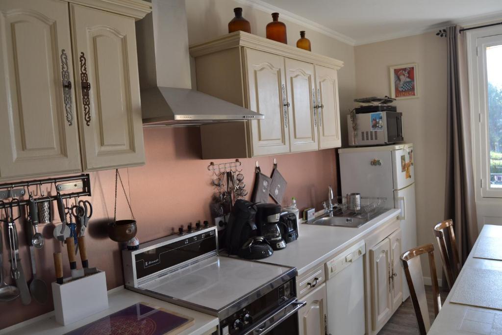 Kuchyň nebo kuchyňský kout v ubytování Pavillon de Lubéron