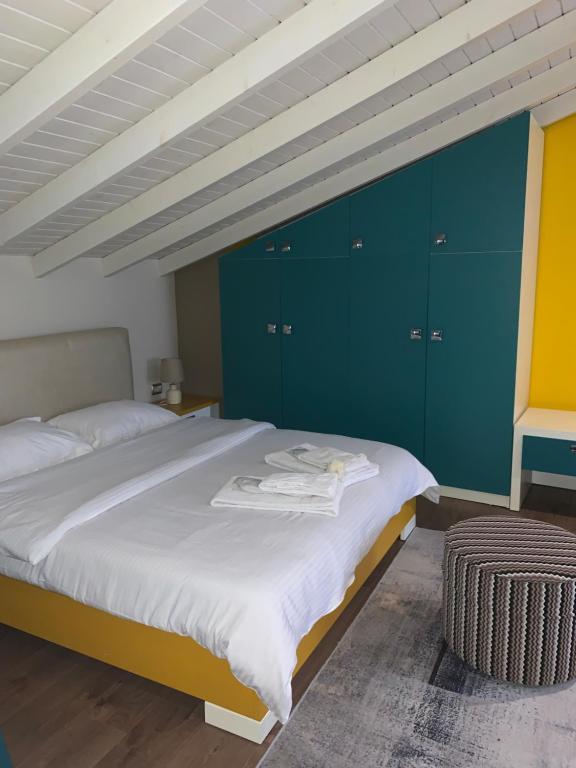 Postel nebo postele na pokoji v ubytování Guest House People