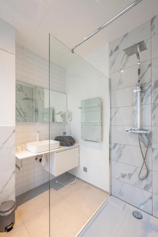 Koupelna v ubytování Hotel Fi'Lin