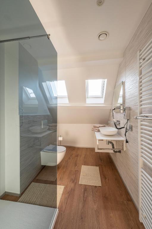 Koupelna v ubytování Hotel Fi'Lin