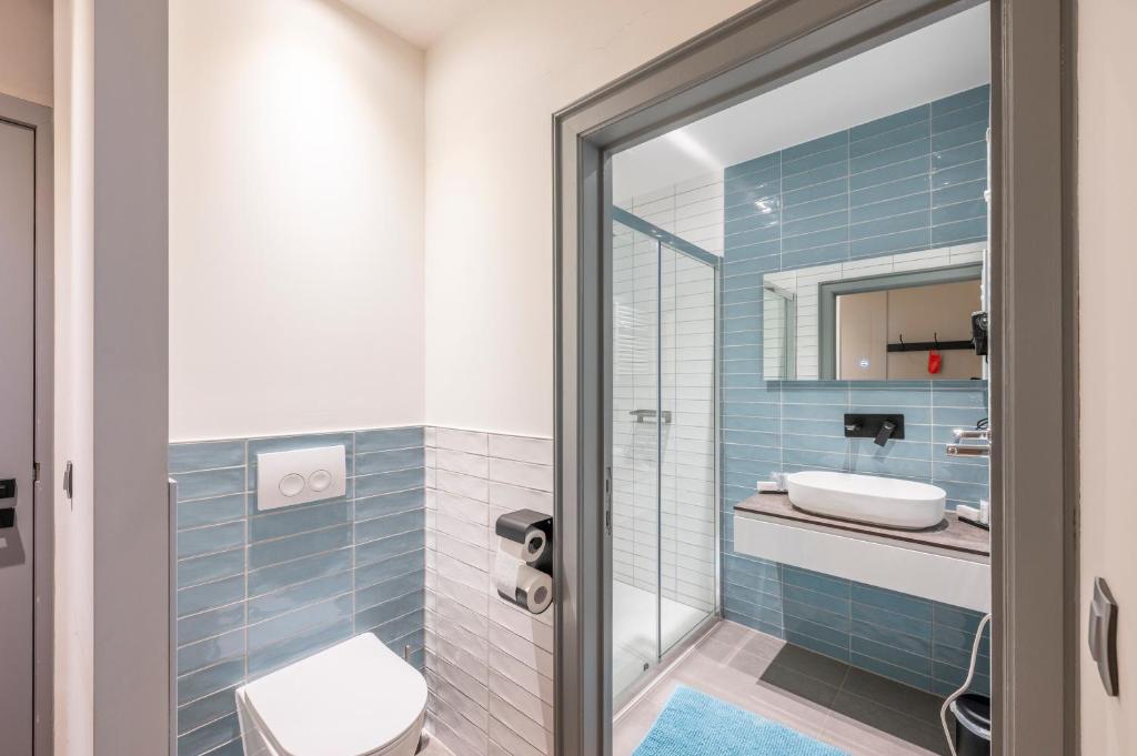 Koupelna v ubytování Hotel Fi'Lin