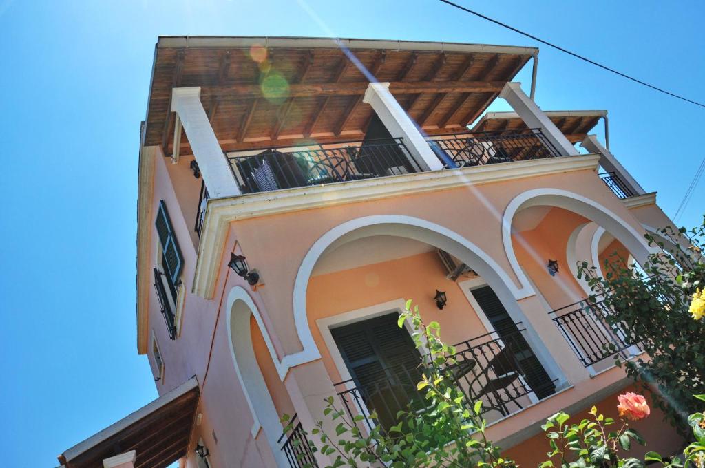 Balkón nebo terasa v ubytování Miranda Haus