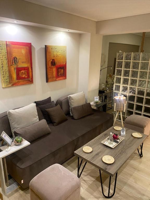 Posezení v ubytování Eva suite Vip excellent studio 1