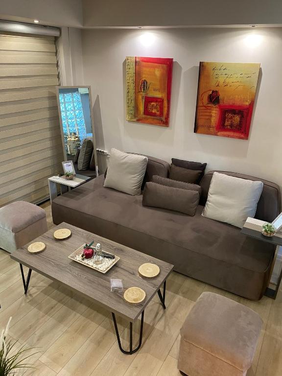 Posezení v ubytování Eva suite Vip excellent studio 1