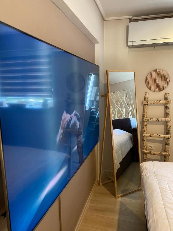 Postel nebo postele na pokoji v ubytování Eva suite Vip excellent studio 1