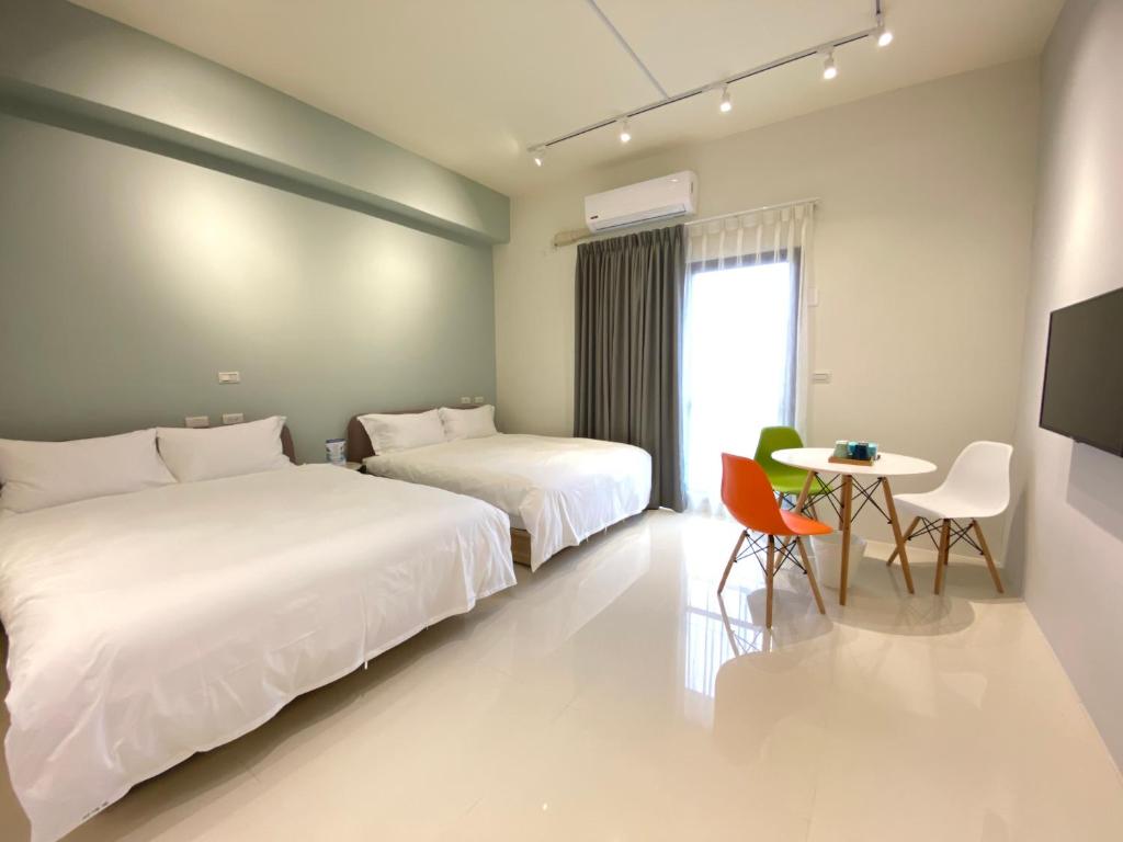 Voodi või voodid majutusasutuse 花蓮 Cozy Stay 舒適好宅 toas