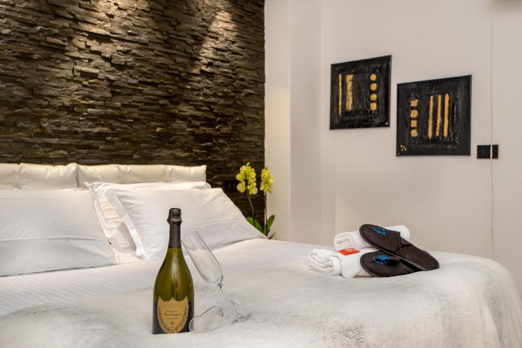 Postel nebo postele na pokoji v ubytování Appartamento Guido