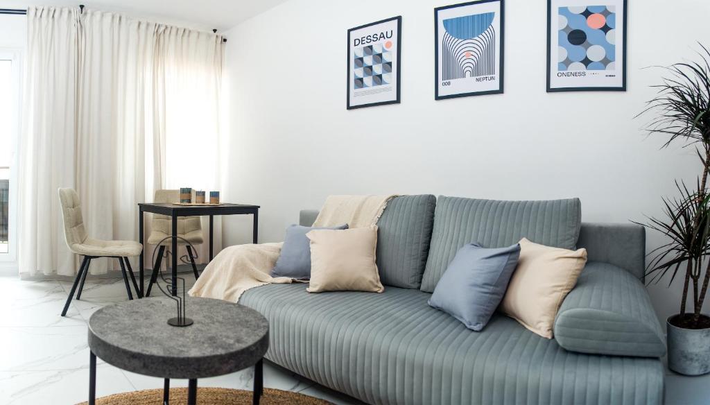 Zona de estar de Sparrow Flat Old Town Apartment