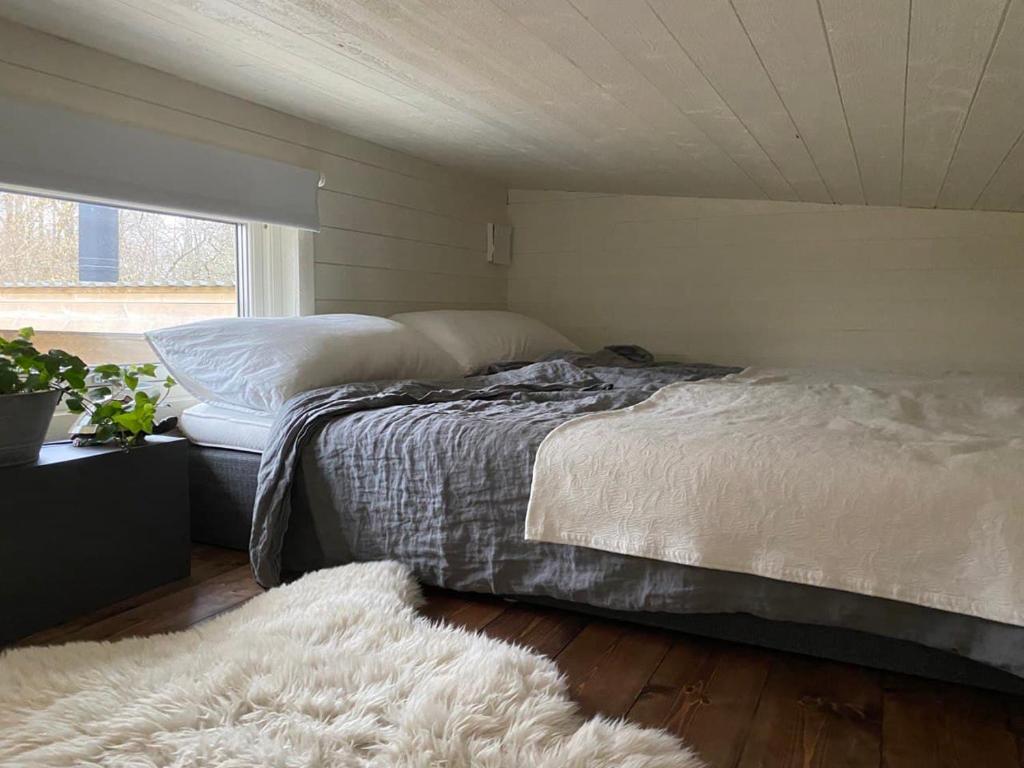 Postel nebo postele na pokoji v ubytování Tiny House