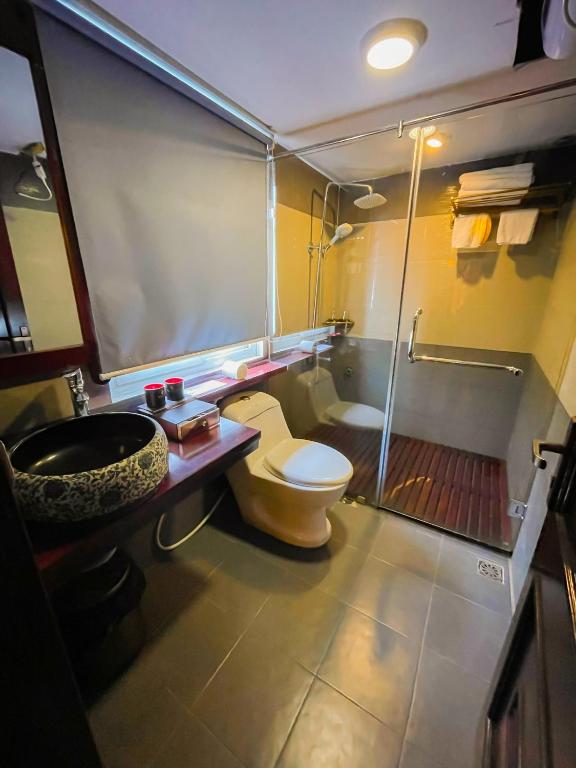 Koupelna v ubytování Sapa Elite Hotel