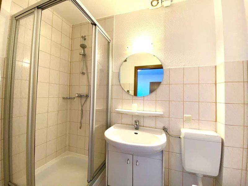 Koupelna v ubytování Gasthaus Dernedde