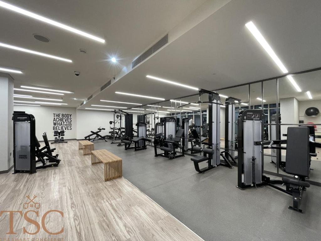 Fitness centrum a/nebo fitness zařízení v ubytování The Smart Concierge - Sunrise Bay beachfront