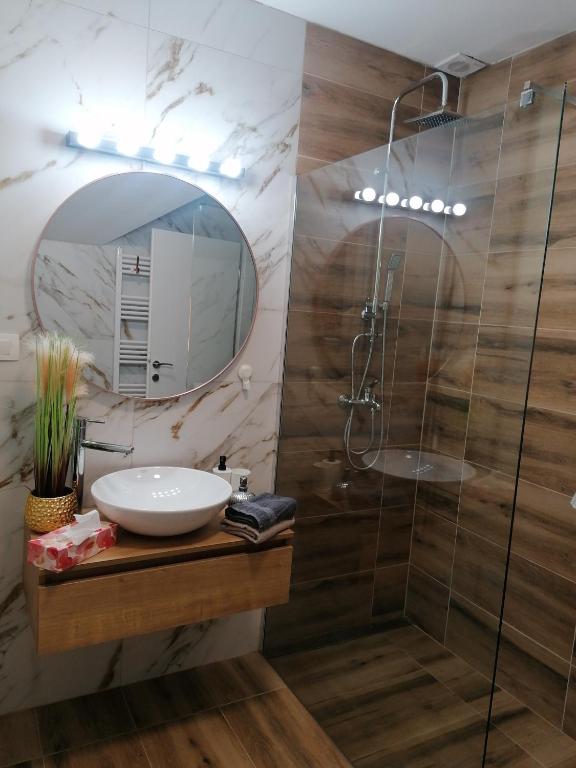 Kúpeľňa v ubytovaní Apartmani Sunset