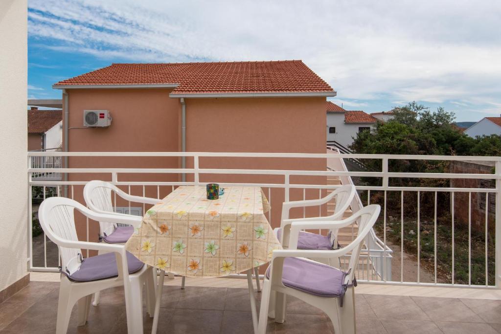 Balkón alebo terasa v ubytovaní Apartments Darjan
