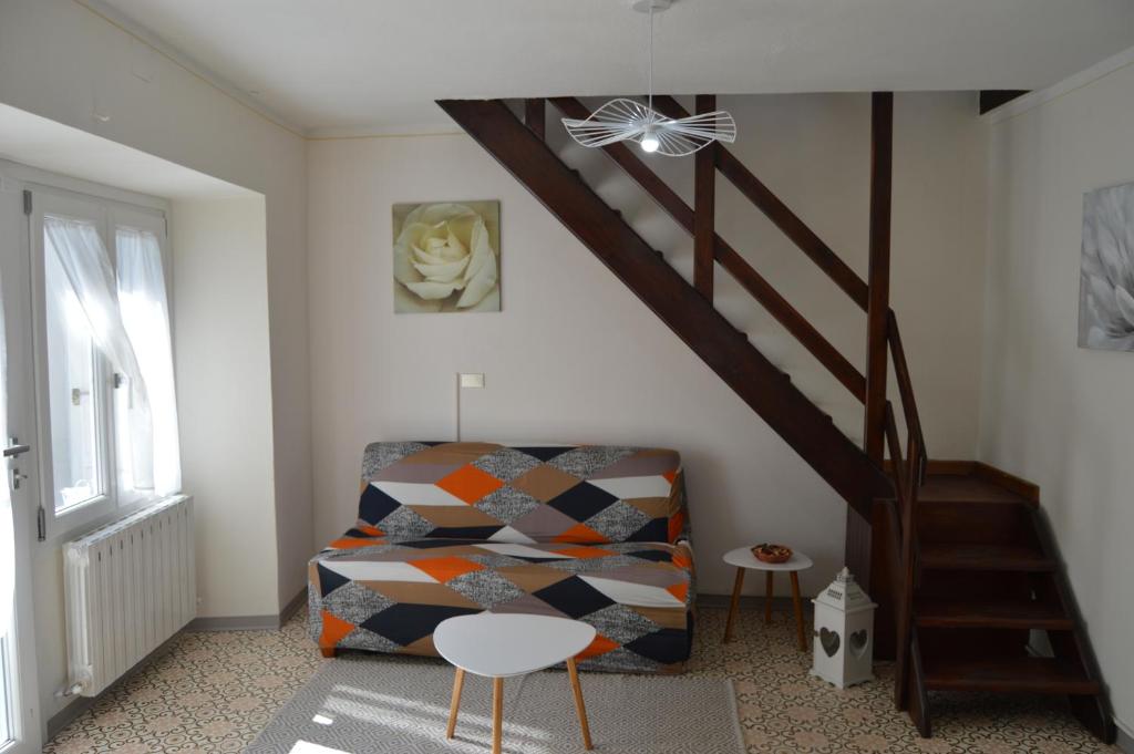 A seating area at Casa della Rosina